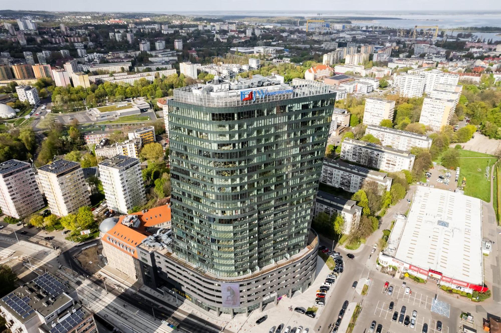 Hanza Tower Apartment No. 524 - Swimming Pool, Jacuzzi, Balcony Stettin Eksteriør billede